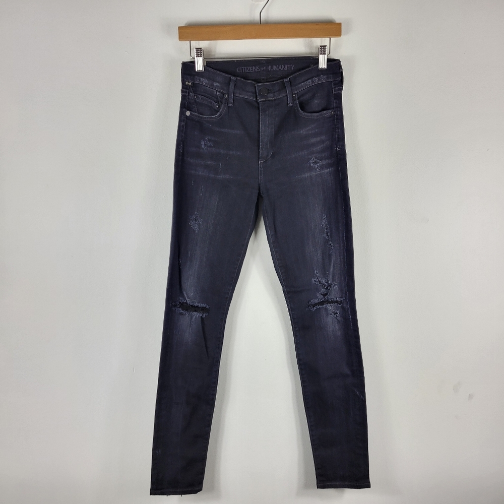 Citizens of Humanity Rocket High Rise Skinny Distressed Jeans Porter